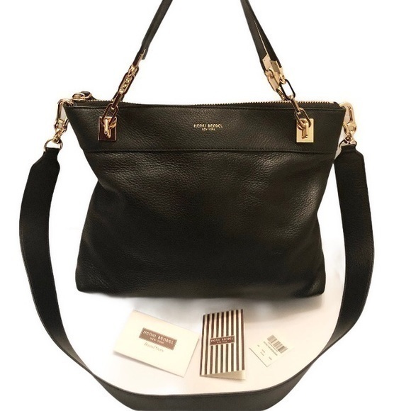 henri bendel Handbags - Henri bendel black leather soho messenger bag tags